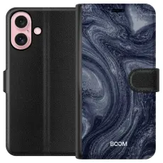 Gustaf - Pl&aring;nboksfodral till Apple iPhone 16 med Midnight Stone