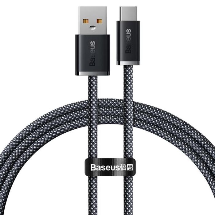 BASEUS - Baseus Dynamic USB-C till USB-A kabel 100W 1m - Grå