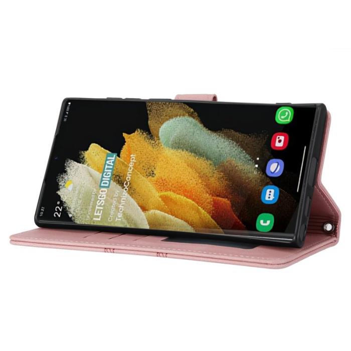 OEM - Samsung Galaxy S26 Ultra Fodral Konstläder Skin-Touch - Rosa