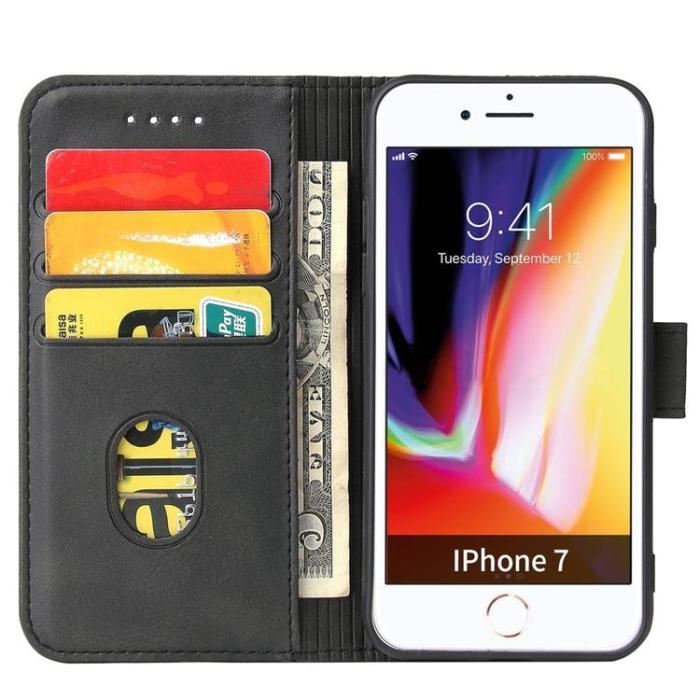 OEM - Magnet Elegant Kickstand Fodral iPhone 7/8/SE 2020 - Svart
