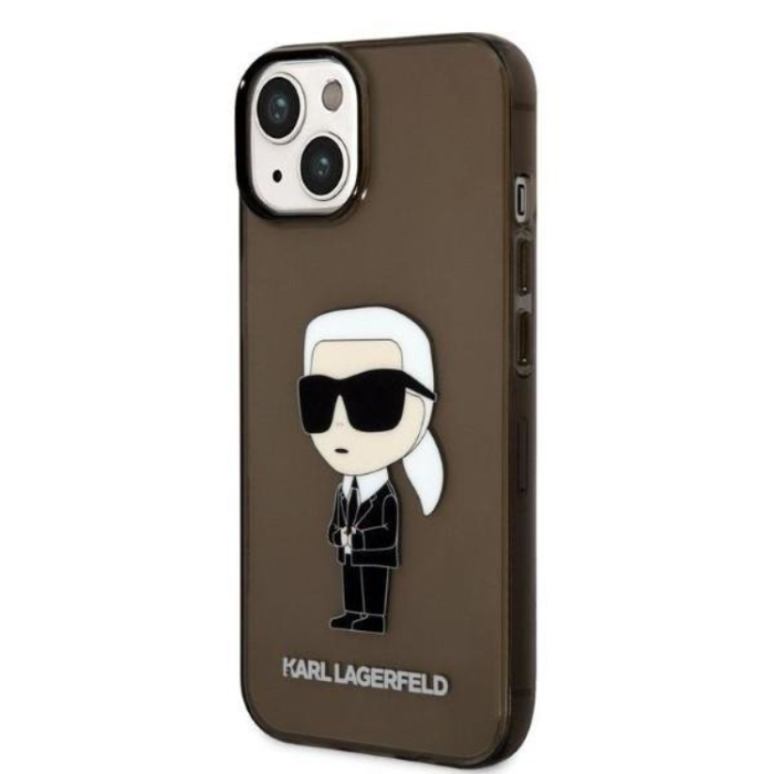 KARL LAGERFELD - Karl Lagerfeld iPhone 14 Plus Skal Ikonik - Svart