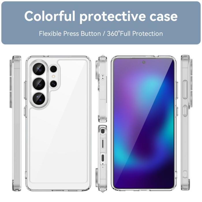 WANLONFENG - WANLONFENG Samsung Galaxy S26 Ultra Skal TPU Akryl Klar - Transparent