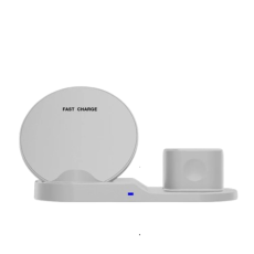 OEM - 3in1 Trådlös Laddare iPhone, Apple Watch, Airpods utan FOD - Vit
