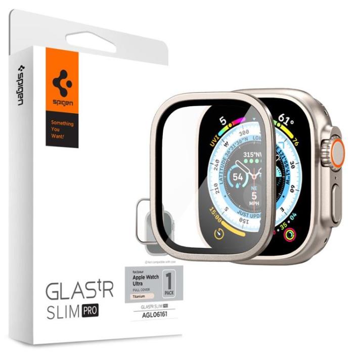 Spigen - Spigen Apple Watch (45mm) Series 9 Härdat Glas Skärmskydd