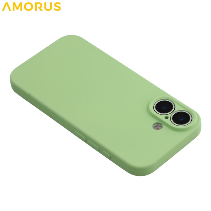 Amorus - AMORUS iPhone 17 Mobilskal Precise Cutouts TPU Fiber - Grön