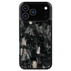 A-One Brand - iPhone 17 Pro Mobilskal MagSafe Aramid Fiber Large Texture - Grön