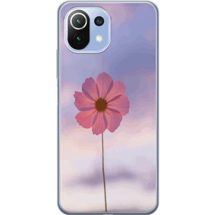 iSecrets - Mobilskal till Xiaomi Mi 11 Lite med Rosa blomma