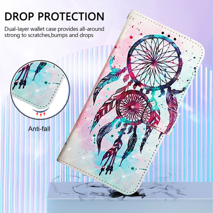 A-One Brand - iPhone 17 Pro Plånboksfodral Printing Pattern Med Strap