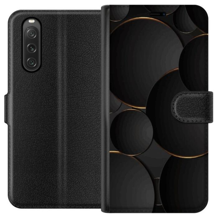 iSecrets - Plånboksfodral till Sony Xperia 10 V med Lyxig Cirklar