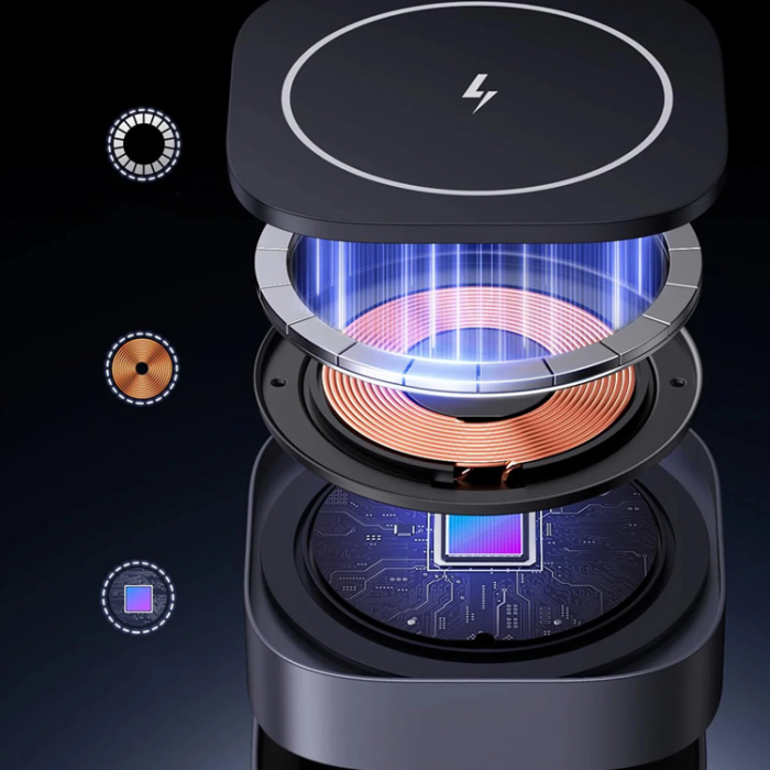 Ugreen - Ugreen 3-in-1 Trådlös Laddare Magsafe iPhone Apple Watch AirPods Qi - Svart