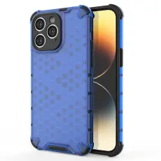 OEM - iPhone 14 Pro Max Skal Honeycomb Armored Hybrid - Bl&aring;