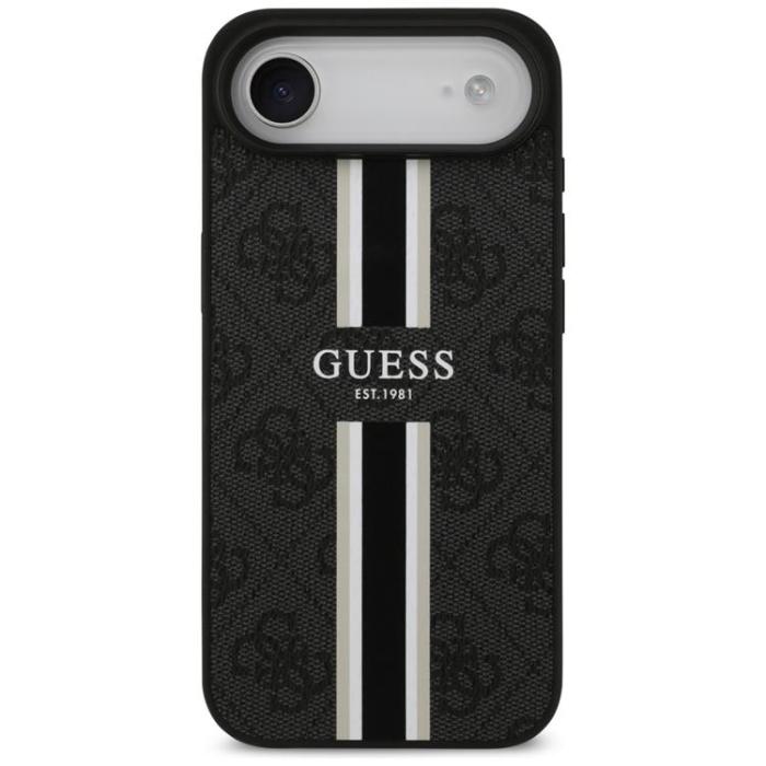 Guess - Guess iPhone 17 Air Mobilskal MagSafe 4G Printed Stripes - Svart