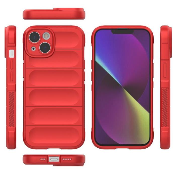 OEM - iPhone 14 Plus Skal Magic Shield Flexible Armored - Röd