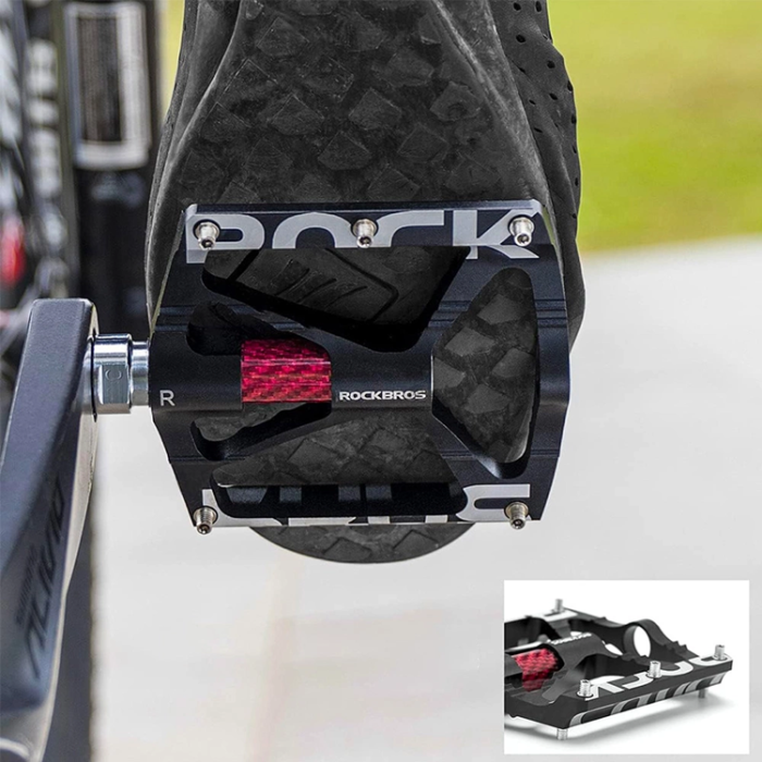 Rockbros - Rockbros Cykelpedalset i aluminiumlegering - Svart