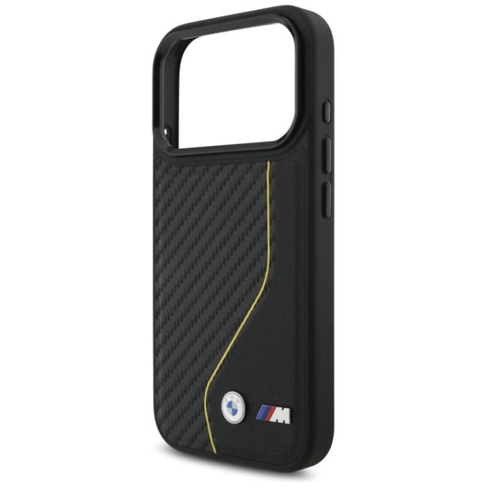 BMW - BMW iPhone 17 Pro Mobilskal MagSafe M Carbon Line & Logo - Gul