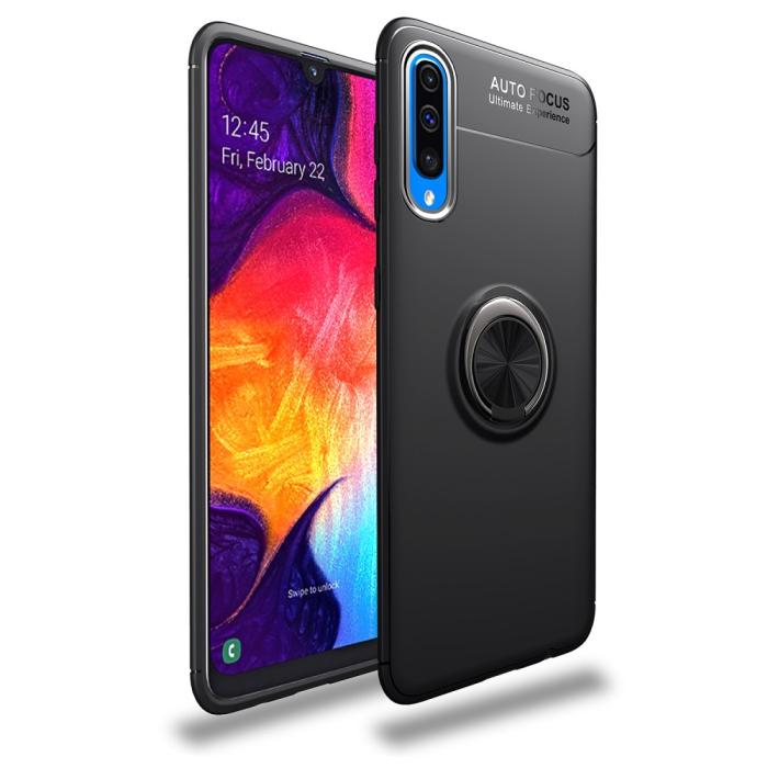 A-One Brand - Magnet Ring Flexicase Skal till Samsung Galaxy A50 - Svart