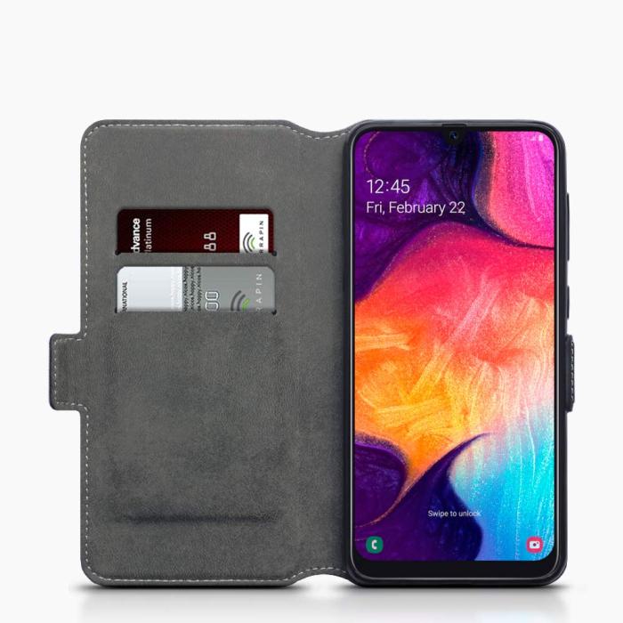 Terrapin - Slimmat Plånboksfodral till Samsung Galaxy A50 - Svart