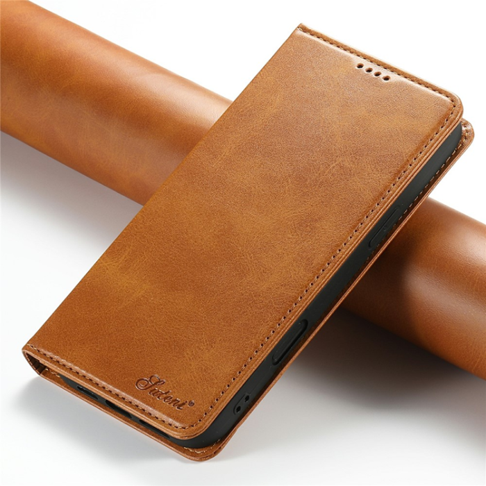SUTENI - SUTENI iPhone 17 Plånboksfodral PU Läder - Khaki