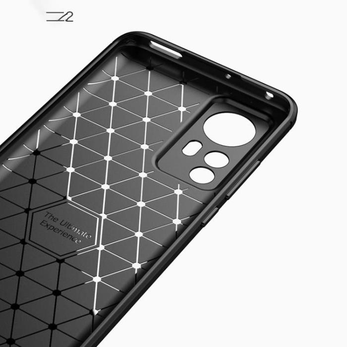 A-One Brand - Carbon Fiber Skal Xiaomi 12/12X - Svart