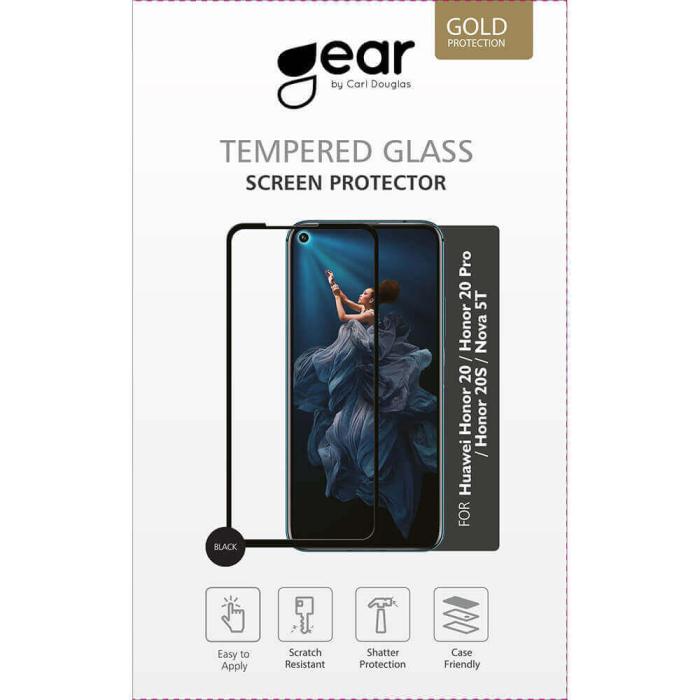 GEAR - GEAR Härdat Glas Skärmskydd 2,5D Full Cover Huawei Honor 20/20s/20pro
