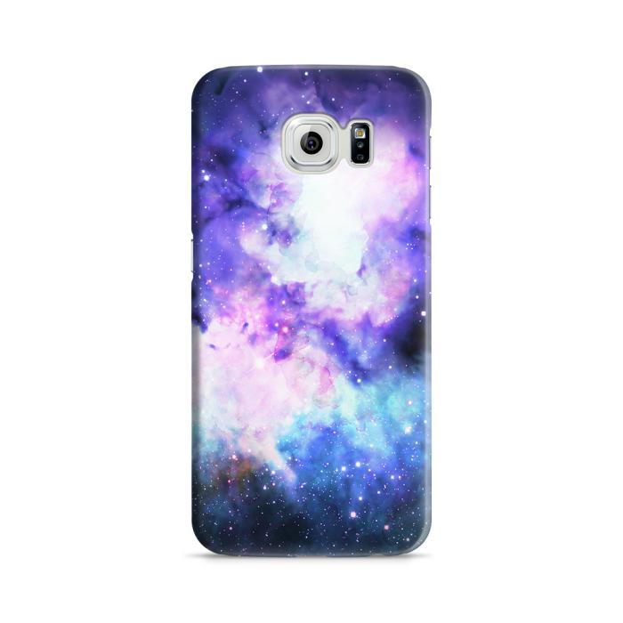 UTGATT5 - Skal till Samsung Galaxy S6 - Rymden - Lila/Blå
