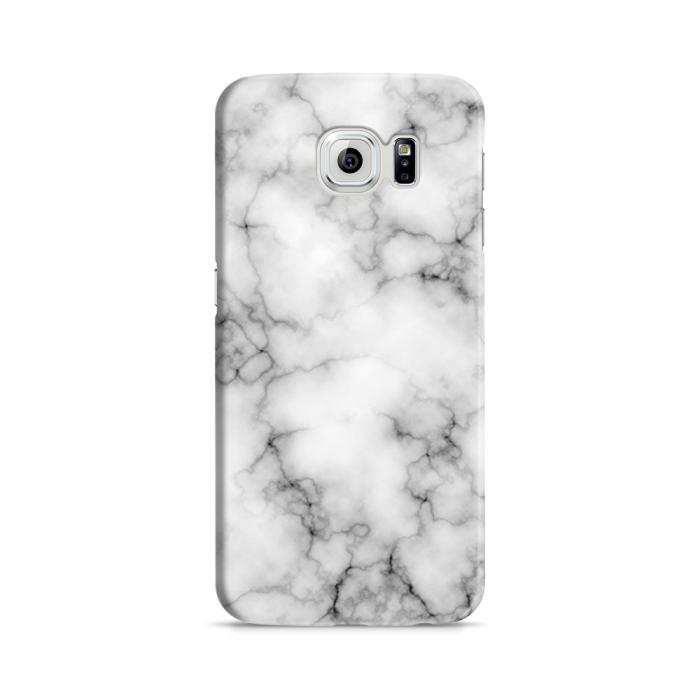 UTGATT5 - Skal till Samsung Galaxy S6 - Marble - Vit/Svart
