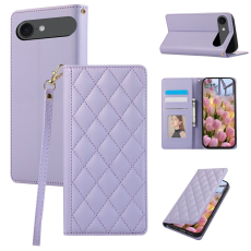 A-One Brand - iPhone 17 Air Plånboksfodral RFID Rhombus Läder - Lila
