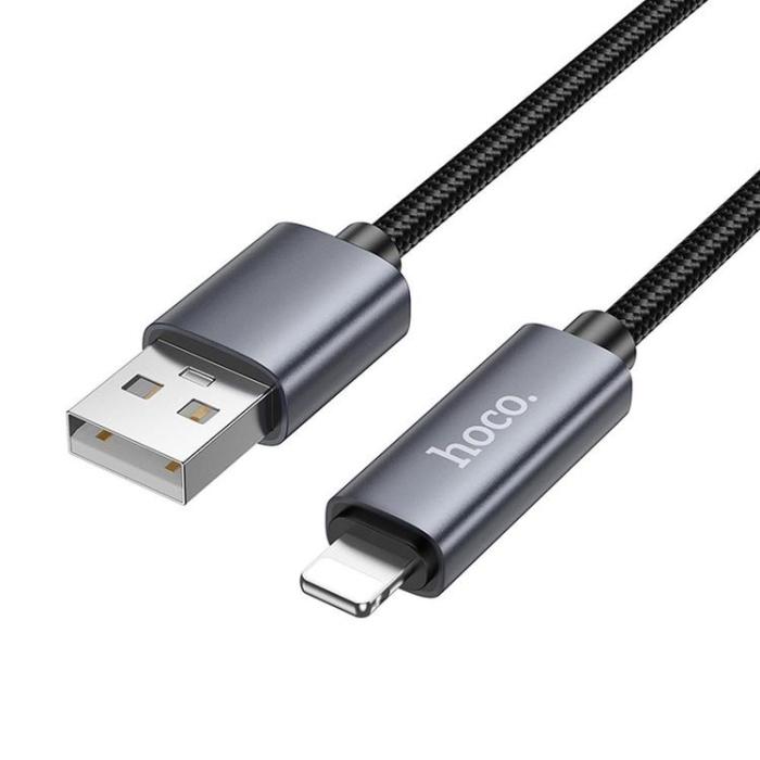 Hoco - HOCO USB-A till Lightning Kabel 2.4A 1m X112 - Svart