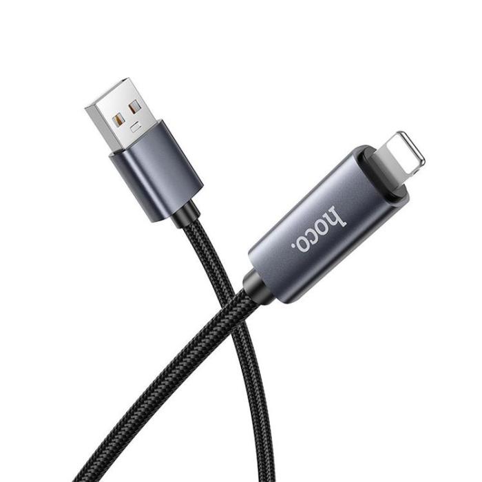 Hoco - HOCO USB-A till Lightning Kabel 2.4A 1m X112 - Svart