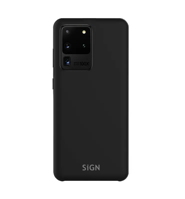 SiGN - Galaxy S20 Ultra Skal Liquid Silicone - Svart