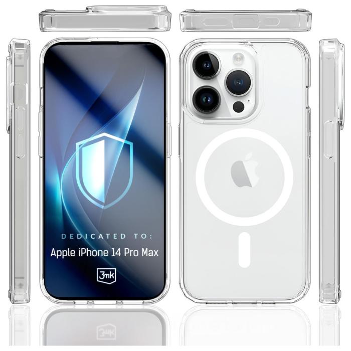 3MK - 3MK iPhone 14 Pro Max Mobilskal MagSafe Armor - Clear