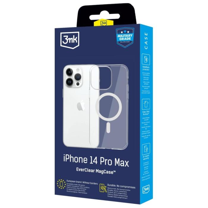 3MK - 3MK iPhone 14 Pro Max Mobilskal MagSafe EverClear - Transparent