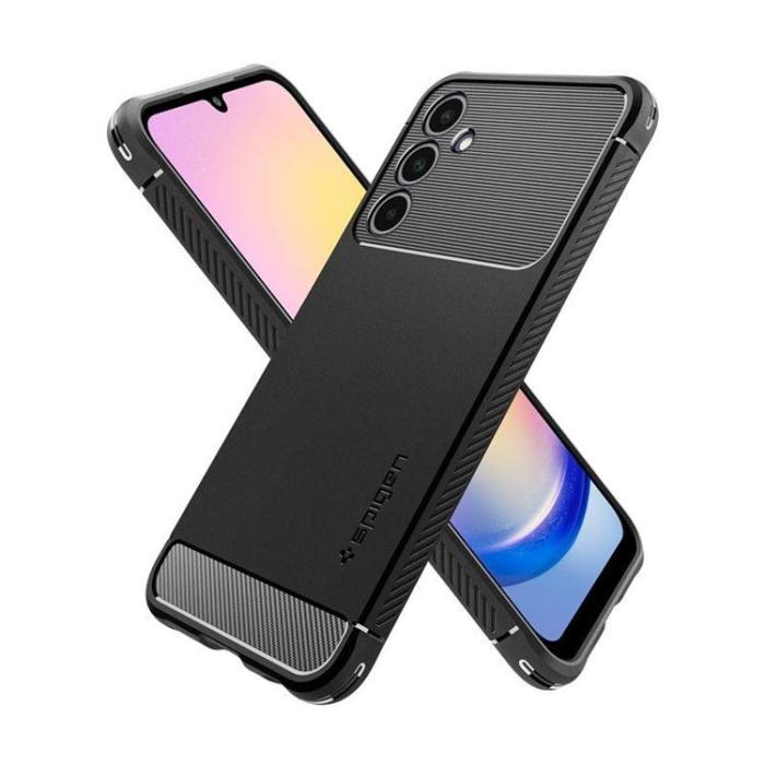 Spigen - Spigen Galaxy A25 5G Mobilskal Rugged Armor - Matte Svart