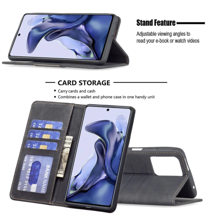 UTGATT - BINFEN COLOR Xiaomi 11T/11T Pro Plånboksfodral - Svart