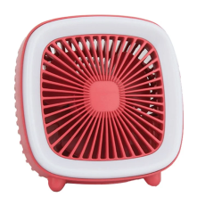 OEM - Mini Skrivbordsfläkt USB Uppladdningsbar FC-6352 - Röd