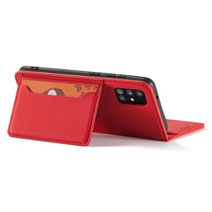 OEM - Galaxy A13 5G Plånboksfodral Magnet Stand - Röd