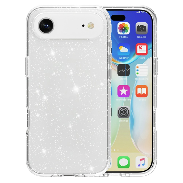 AMORUS - AMORUS iPhone Air Mobilskal Shockproof - GlitterVit