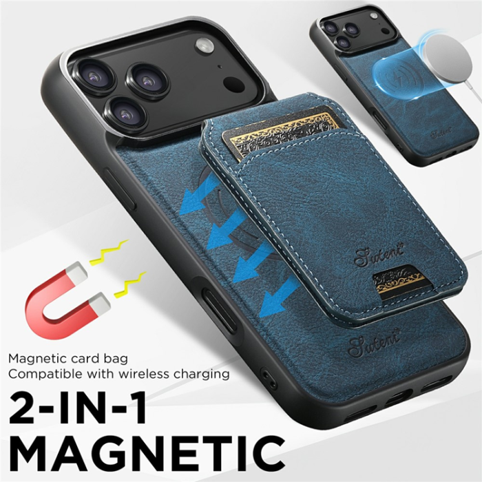 SUTENI - SUTENI iPhone 17 Pro Max Mobilskal MagSafe H16 - Blå