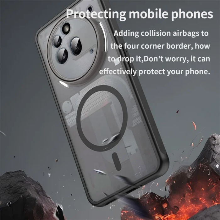 A-One Brand - Nothing Phone (3a) Pro Mobilskal MagSafe Anti Drop - Svart