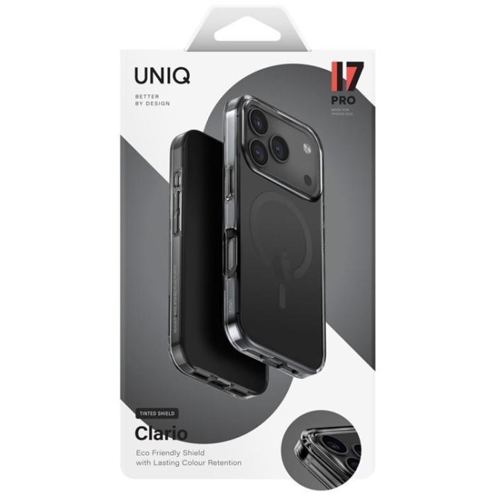 UNIQ - UNIQ iPhone 17 Pro Mobilskal MagSafe Clario - Svart