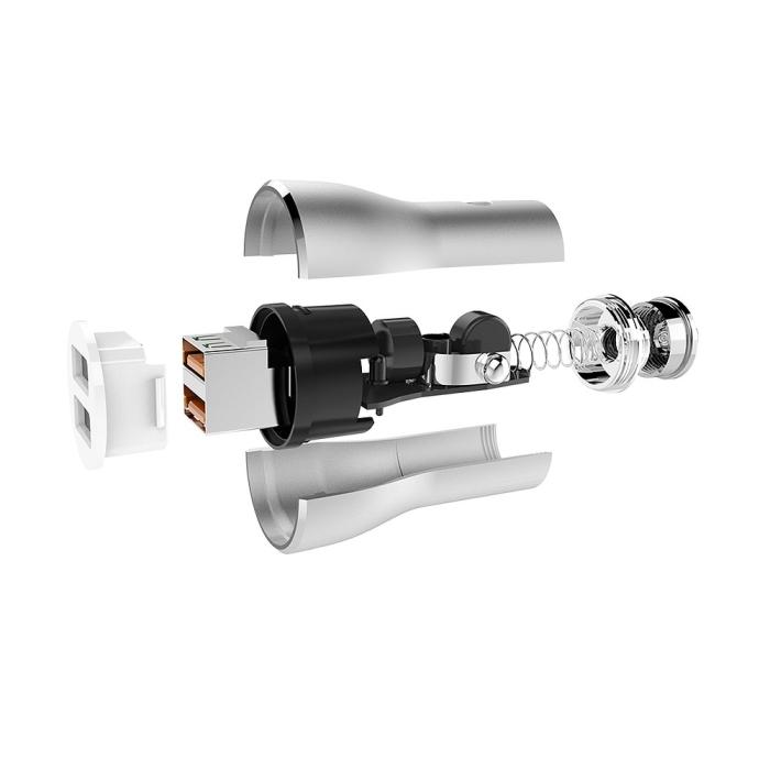 UTGATT1 - 2xUSB Billaddare QC 3.0 3A + Micro USB Kabel