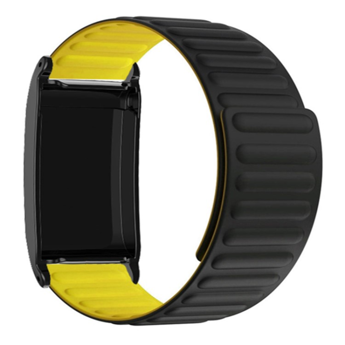 A-One Brand - Whoop 4.0 Armband Magnetic Silikon - Svart/Gul