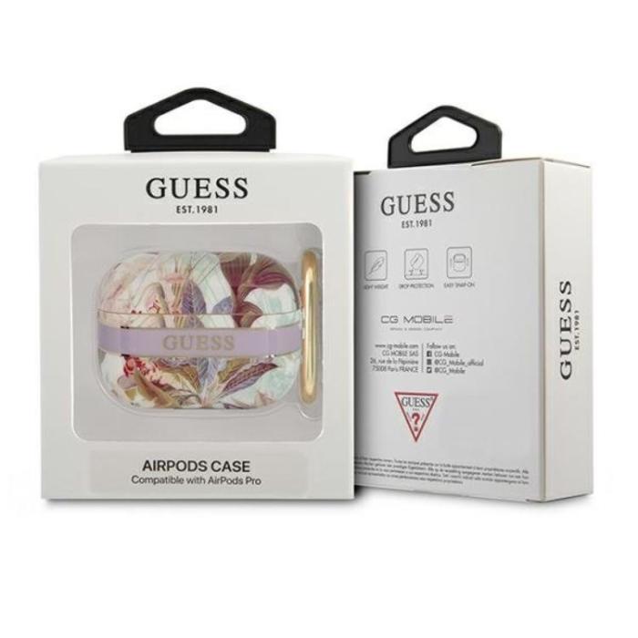 Guess - Guess AirPods Pro Skal Flower Strap Collection - Rosa