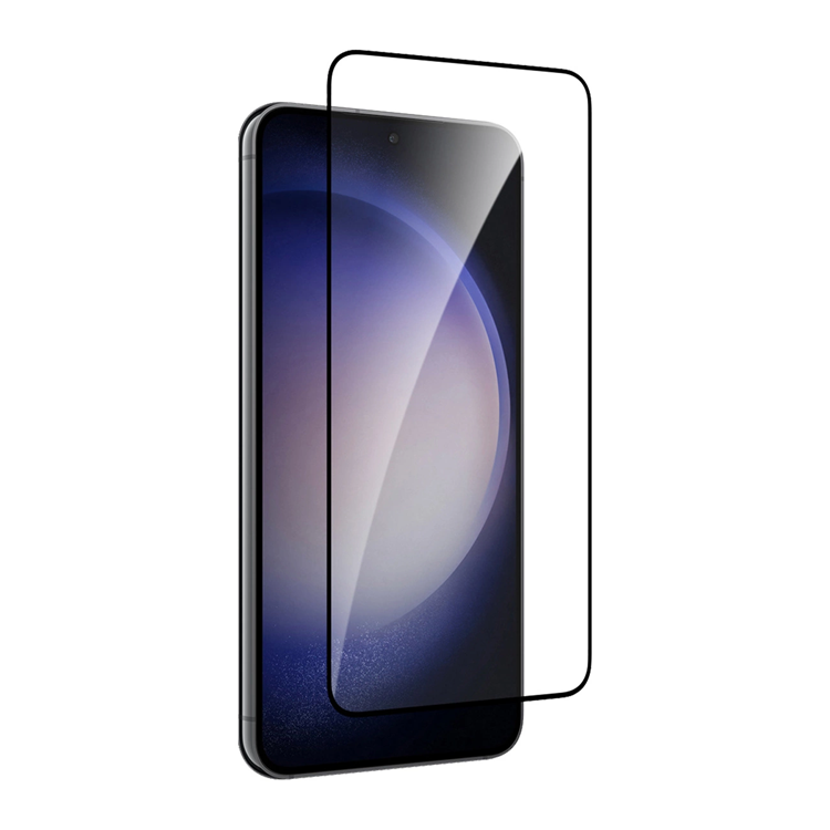 Puro Galaxy S25/S24 Härdat glas Skärmskydd Frame - Svart | 5468 | AlltMobil