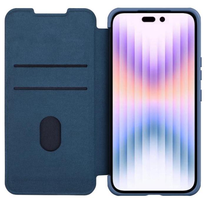 Nillkin - Nillkin iPhone 14 Pro Plånboksfodral QinPro - Blå