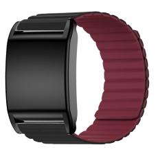 A-One Brand - Whoop 4.0 Armband Magnetic Silikon - Svart/Wine Röd