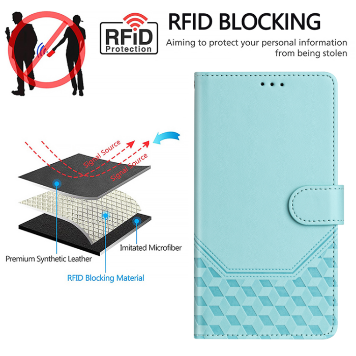 A-One Brand - Nothing Phone (3a) Plånboksfodral Imprinted Honeycomb RFID