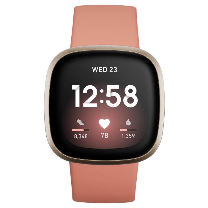 UTGATT1 - Fitbit Versa 3 - Pink Clay/Soft Gold