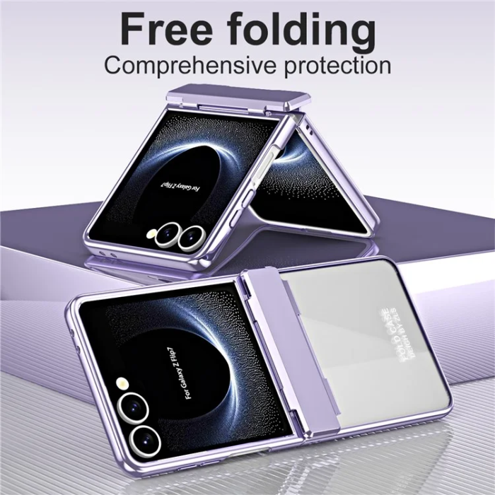 A-One Brand - Galaxy Z Flip 7 Mobilskal Electroplating PC Folding - Lila