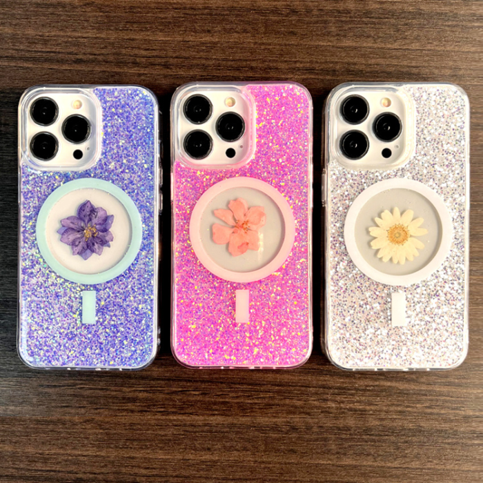 Boom of Sweden - BOOM iPhone 14 Pro Max Mobilskal Magsafe Drop-Proof - Lila Flower